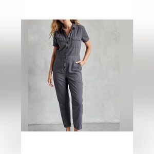Outerknown Gray Utility Jumpsuit with Relaxed Fit.  Size S